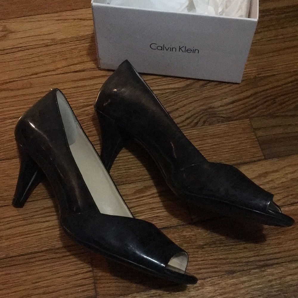 Peep toe Pumps medium heel height (2 1/2 inch)